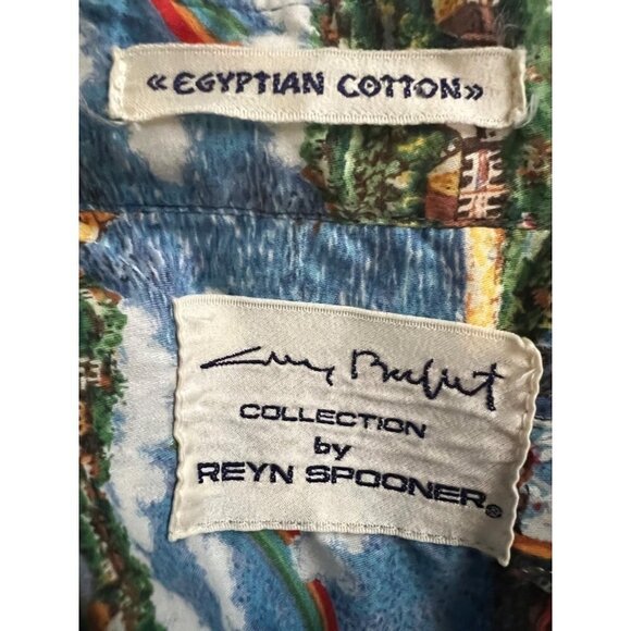 Reyn Spooner Guy Buffet Mens Vintage Hawaiian Button Up Shirt Medium Hawaii USA - Picture 7 of 7